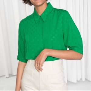 & Other Stories Dotted Polo Shirt